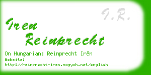 iren reinprecht business card